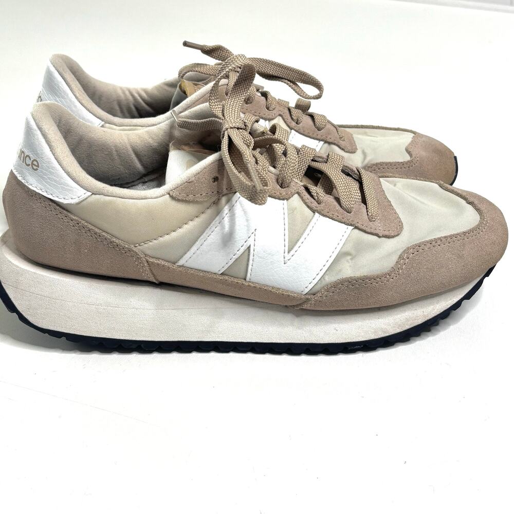 New Balance Women’s 237 Cream Suede Sneakers 10